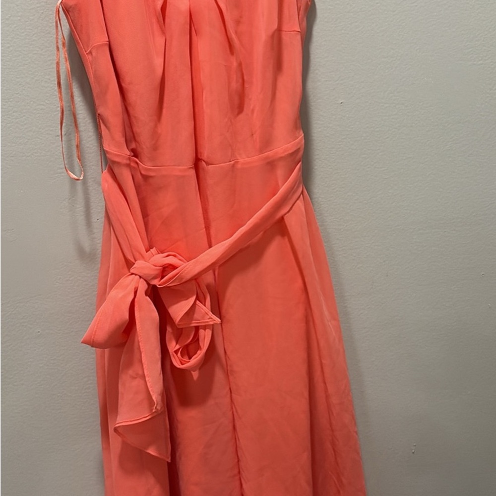 Thalia Sodi Vibrant Coral Midi Dress